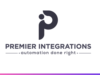 P & i Letter mark - Pi letter logo design icon pi letter logo