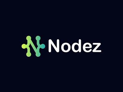 N letter logo - Nodez logo design