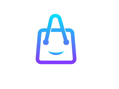 A & shopping bag Logo Design