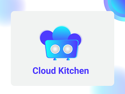 Cloud kitchen - illustration branding design flat gradient graphic icon illstrator illustration logo logo design minimal modern ui