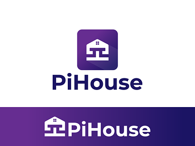 Pi House logo design - Home logo design