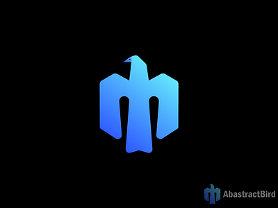 M Letter Mark - Abstract Bird Logo Design