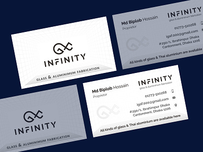 Business card design for Infinity.. branding business card design graphic graphic design illustration infinity logo logo design minimalist modern visiting card visiting card design