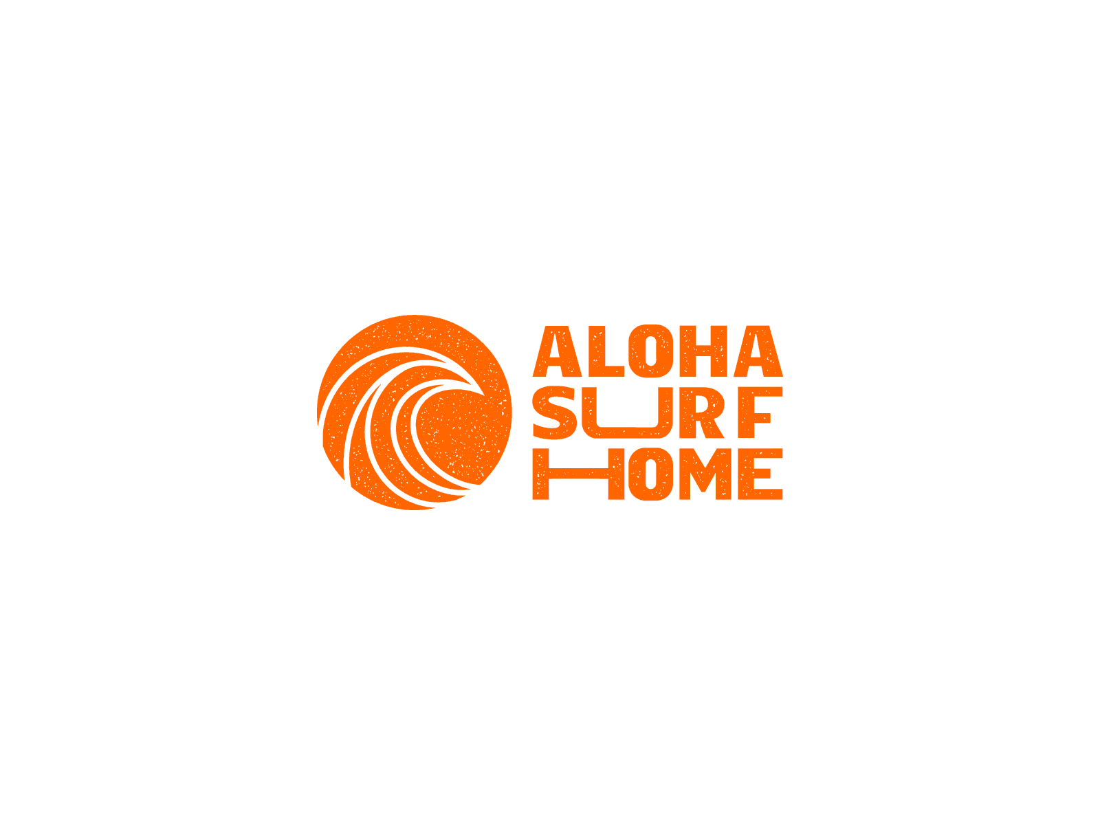 Redesigns ALOHA SURF HOME branding camping color design icon logo minimal surf surfing typography