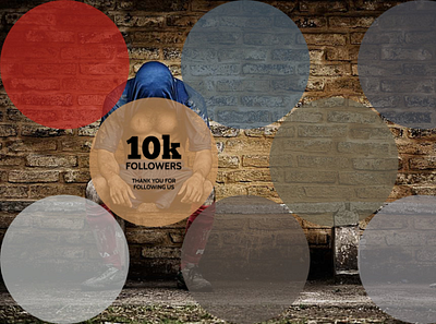 10k followers branding illustration logo web