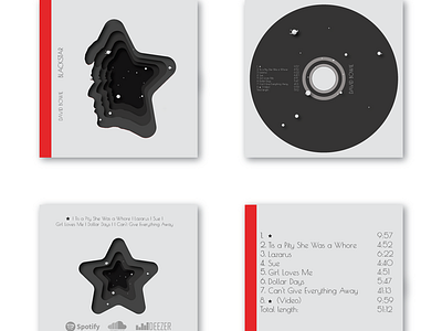 Blacksrat Album black blackstar bowie david design face music redesign star