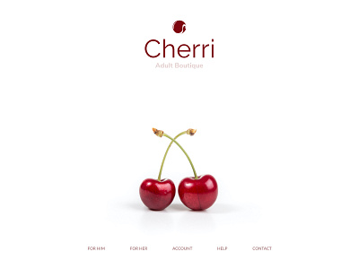 Cherri Adult Boutique adobe xd adult branding design hero illustration landing logo vector web design website website concept