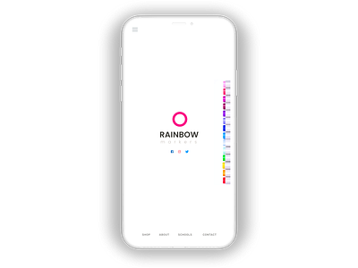 rainbow mobile adobe xd mobile ui web design