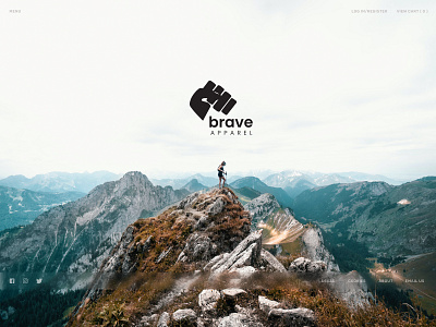 Brave Apparel adobe xd design logo ui vector web design