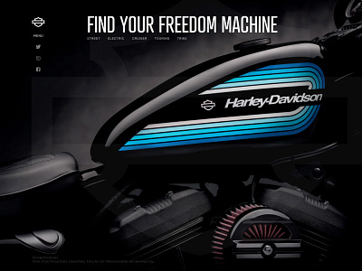 Harley A+B TESTING mockup adobe xd branding design harley davidson harley davidson illustration logo typography web design