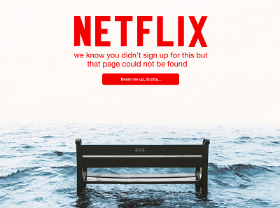 netflix 404 page 404 error page 404page adobe xd design illustration netflix web design