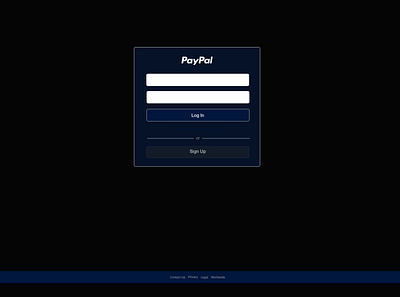 Paypal Dark Mode dark mode finance landing mobile mockups paypal