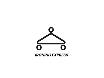 ironing express logo branding design illustration laundry logo logodesign services vector