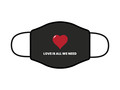 love is all branding design illustration