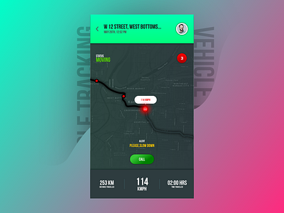 Vehicle Tracking app fleet fleetmanagement fleetowner icon illustration livetracking mobileapp typography ui ux