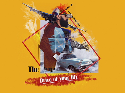 The drive of your life art illustraion poster