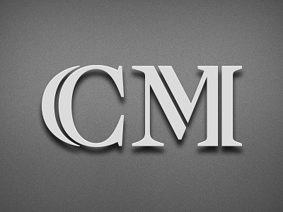CM custom logo identity inline capitals joelvilasboas lettering monogram