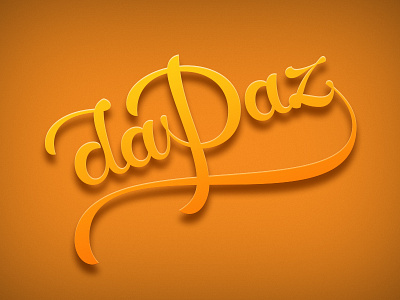da Paz custom logo identity joelvilasboas lettering script