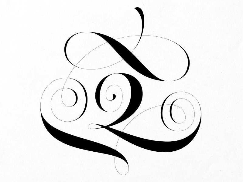 Q joelvilasboas lettering script swashes 36daysoftype capital letter