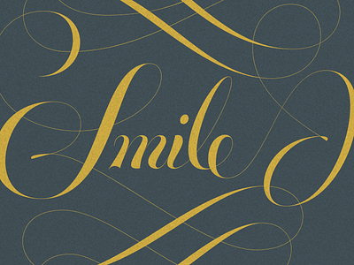 Smile joelvilasboas lettering script swashes