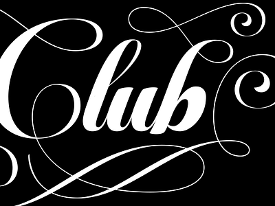 Type Club (detail) branding calligraphy design hand lettering identity joelvilasboas lettering logo logo design logotype script swashes typography wordmark