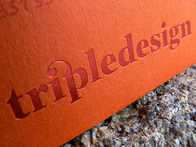 tripledesign asymmetric serifs business card custom logo deboss hot foil identity joelvilasboas lettering ligature logo design roman black sharp serifs