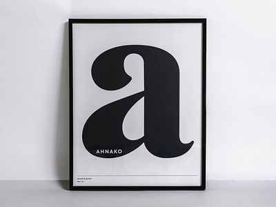 Lowercase "a" Print