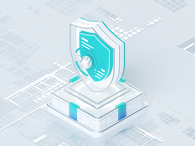 3D Iconography Series - Security 3d graphic design