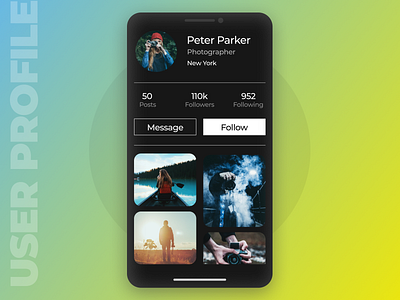 Day 006 - User Profile app app design dailyui dailyui001 dailyuichallenge design ui