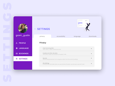 DailyUI007 - Settings branding dailyui dailyui001 dailyuichallenge design ui