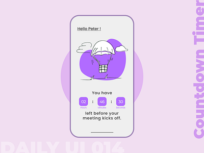 Daily UI 014 - Countdown timer