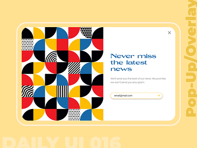 Daily UI 016-Pop-Up/Overlay dailyui dailyuichallenge design ui