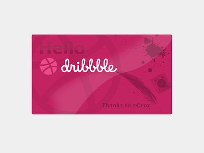 Hello dribbble!!!