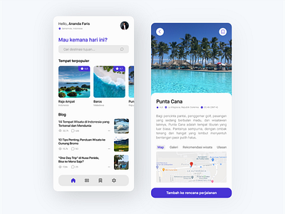 Mobile Travel App UI Design app design travel app ui