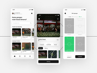 Futsal App design futsal mobile sport ui