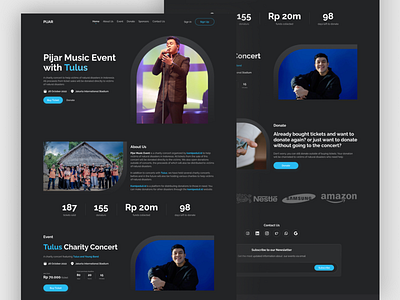 Charity Music Concert Landing Page