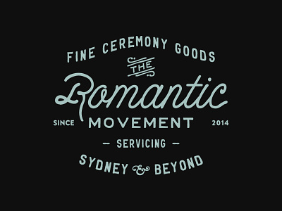 The Romantic Movement branding logo typography