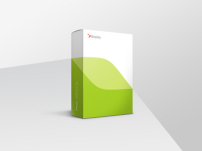 Software Pack box green health medical medicine mockup pack packing presentation