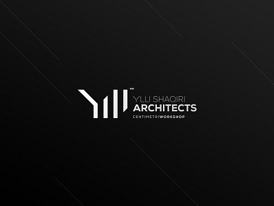 Ylli architecture bw icon lines logo logotype minimal modern urban