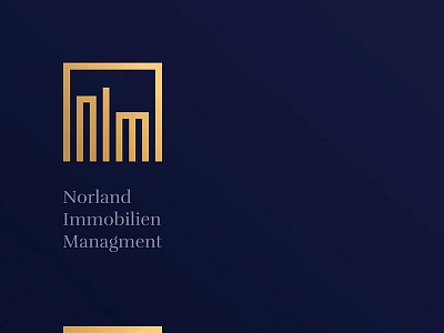 Nordland Immobilien Managment architecture building gold logotype luxury managment nordland property realestate serif