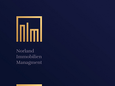 Nordland Immobilien Managment architecture building gold logotype luxury managment nordland property realestate serif