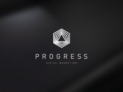 progress black brand bw digital logo mark marketing progress triangle white