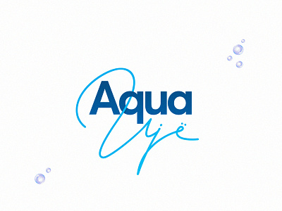 Aqua aqua blue bubbles natural poppins typography water