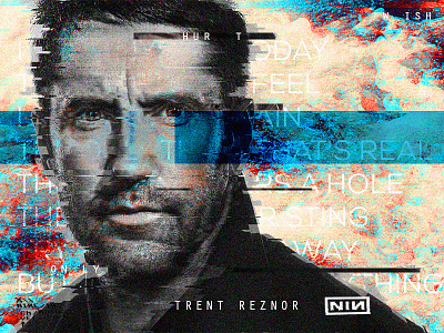 Trent Reznor artist glitch hurt industrial metal music musiclover nineinchnails only poster trentreznor wish
