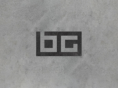 BG Construction bg block construction initals logo mark masonry monogram strong symbol