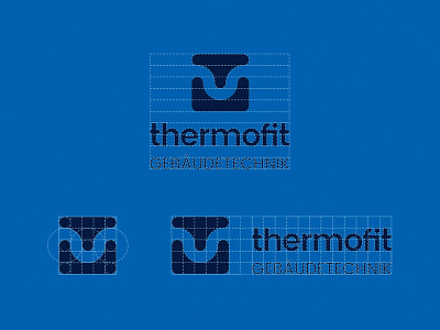 Thermofit construction cooling healing logo logotype mark pipe