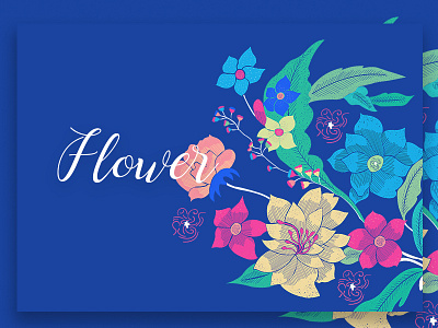 Flowers art colour design flower illustration