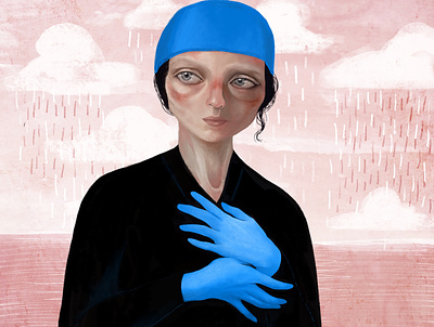 Hero art covid19 digitalart hero heroes illustration illustration art illustrator nurse quarantine whimsical