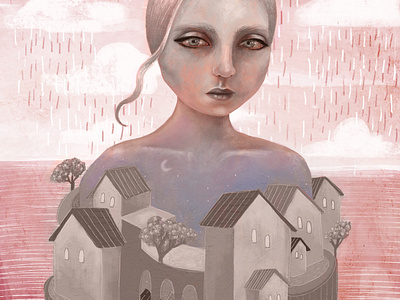 Silent City art digital painting digitalart home illustration illustration art illustrator pandemic physical distancing procreate quarantine silent city social distancing stayhome whimsical