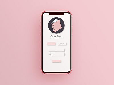 Quiet Circle Book Club App app design ui ui design uiux